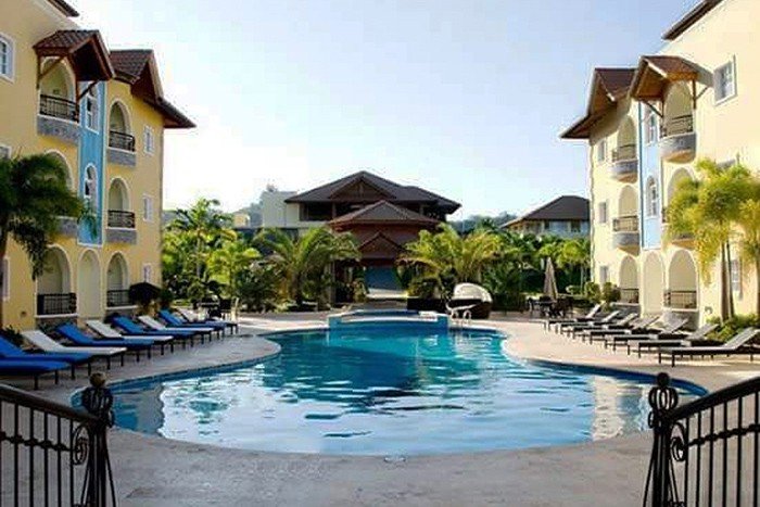 Large Pool in Best Apartment Hotel in Las Galeras, Samana.