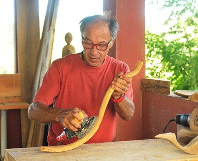 Wood Sculptures in Samana Dominican Republic.
